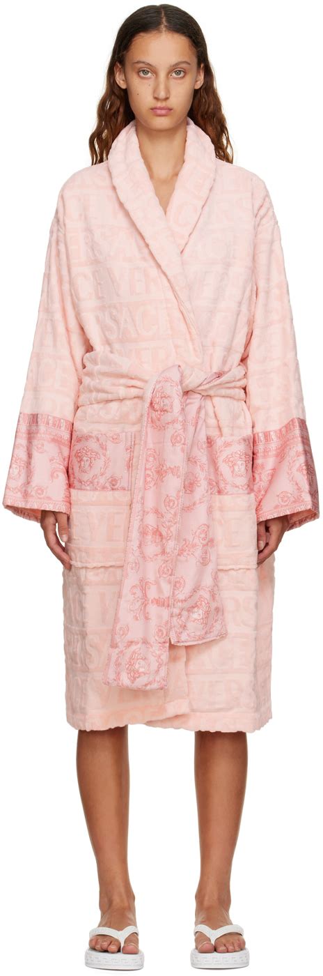 pink versace robe price|pink Versace bathrobe.